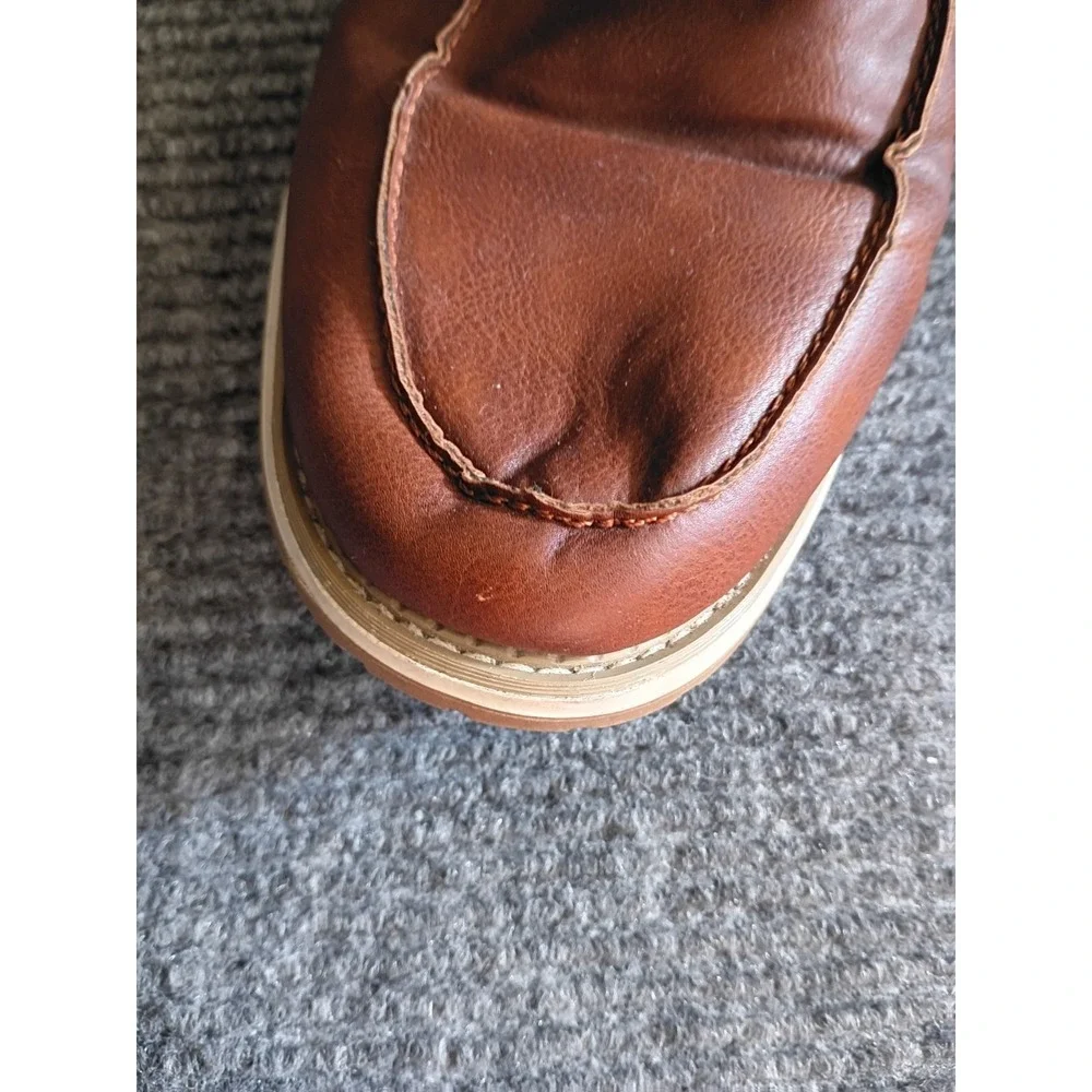 Hawke‎ & Co Men's High Top Brown Boots With Blue Collar Size 13 (I Think)